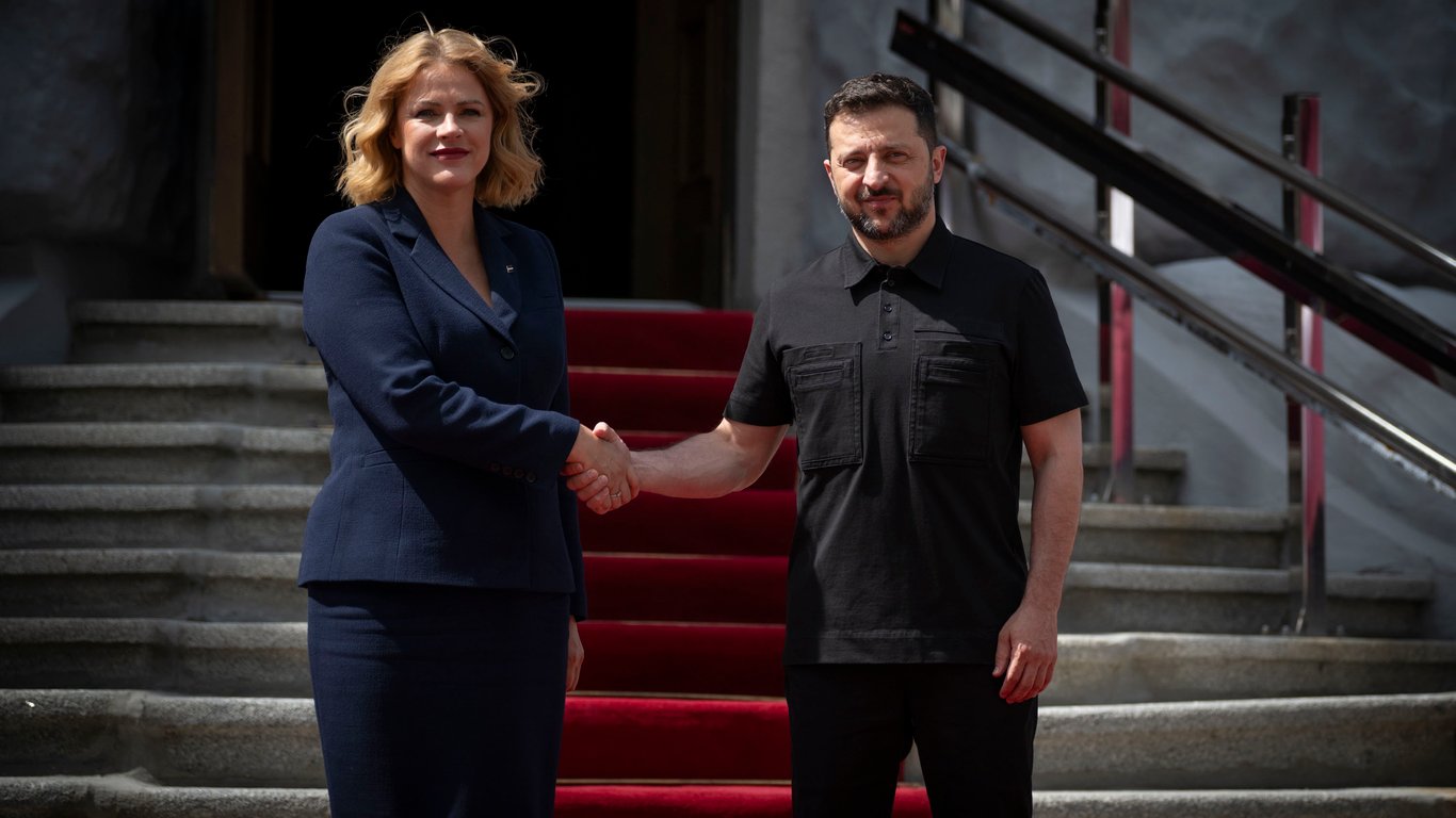 Pomoc obronna - Zełenski spotkał się z premierem Łotwy