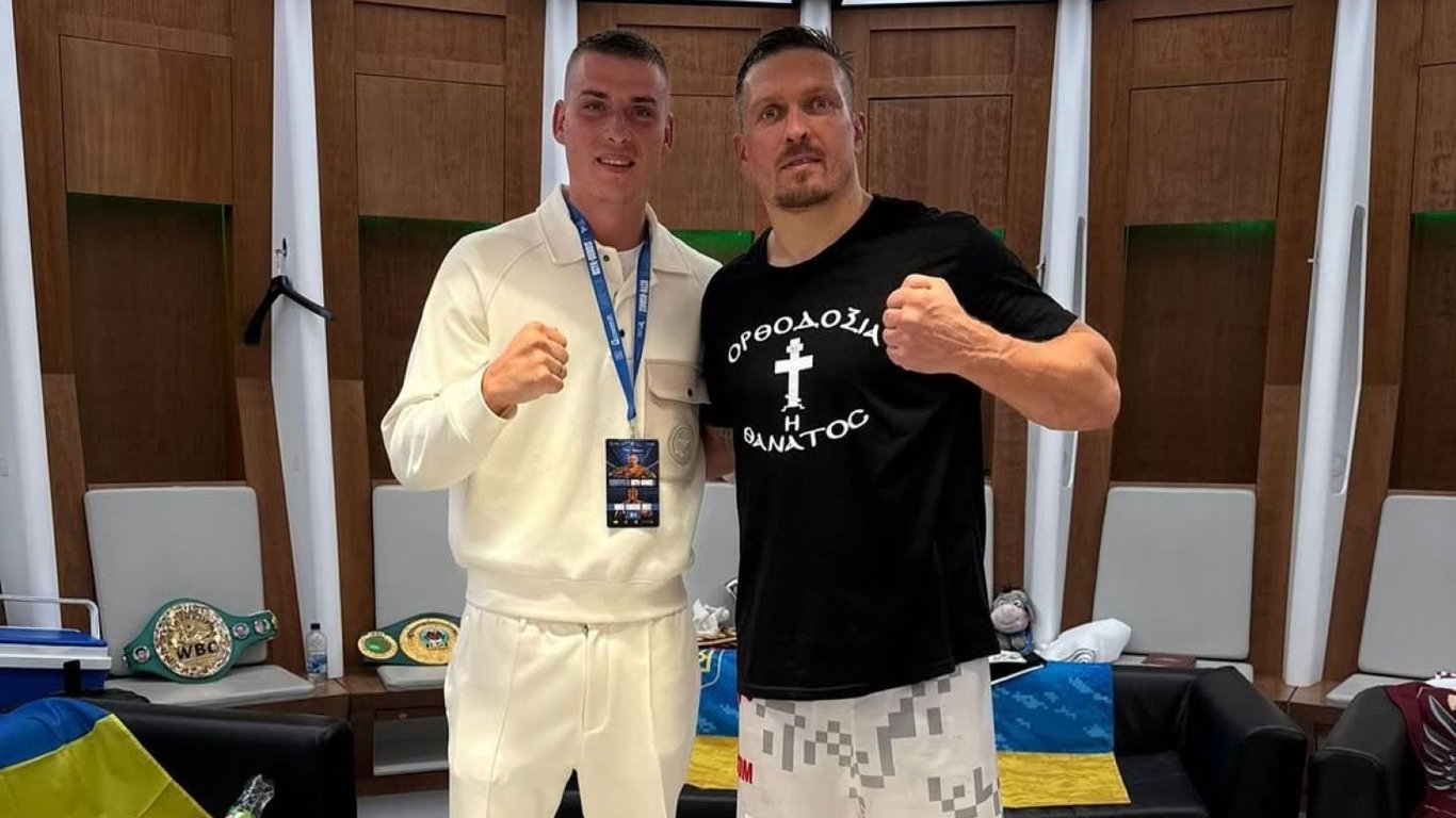 Schewtschenko, Zabarniy, Mudryk und andere Fußballspieler besuchten den Kampf von Usyk